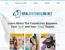 Tablet Screenshot of oralsystemiclink.net